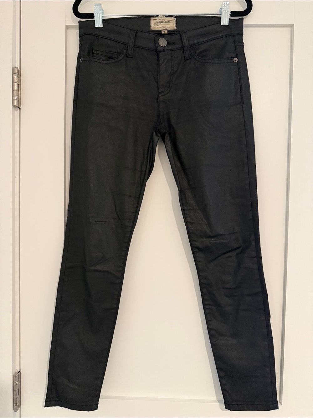 Women’s Current Elliot Black Coated Skinny Jeans